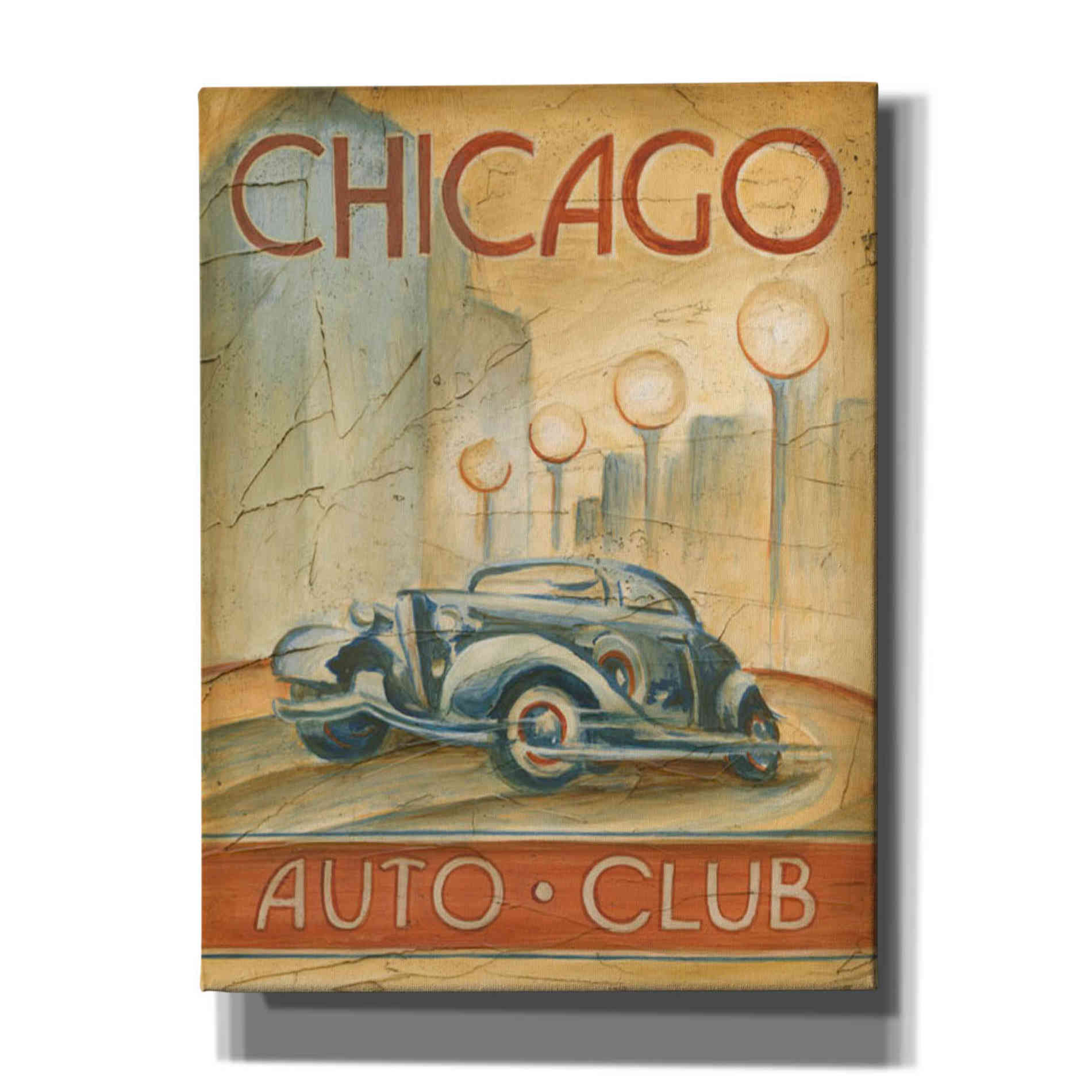 'Chicago Auto Club' by Ethan Harper Canvas Wall Art,Size B Portrait