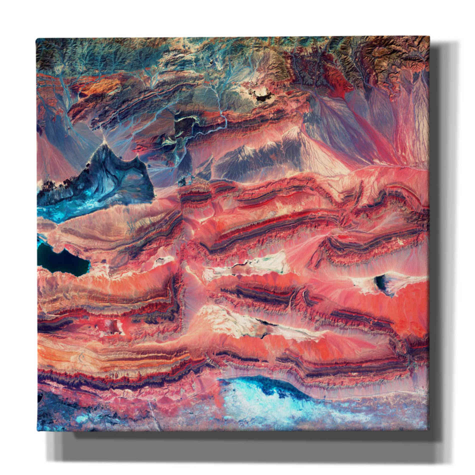 'Earth As Art: Faults' Canvas Wall Art