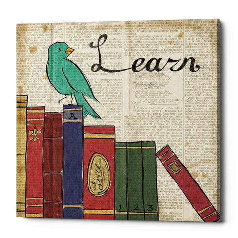 Image of 'Bird Inspiration Learn' by Elyse DeNeige, Canvas Wall Art