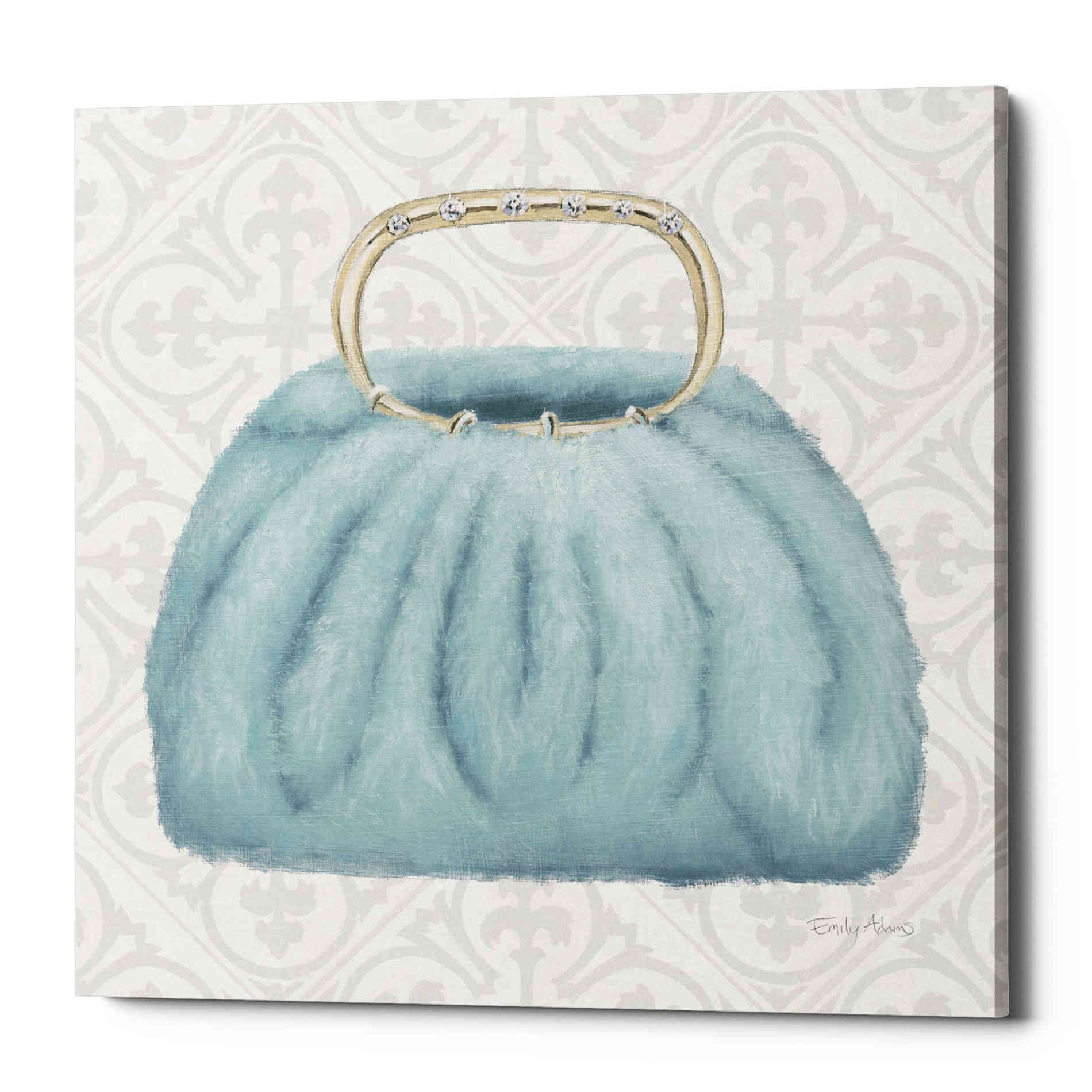 'Must Have Fashion III Gray White' by Emily Adams, Canvas Wall Art