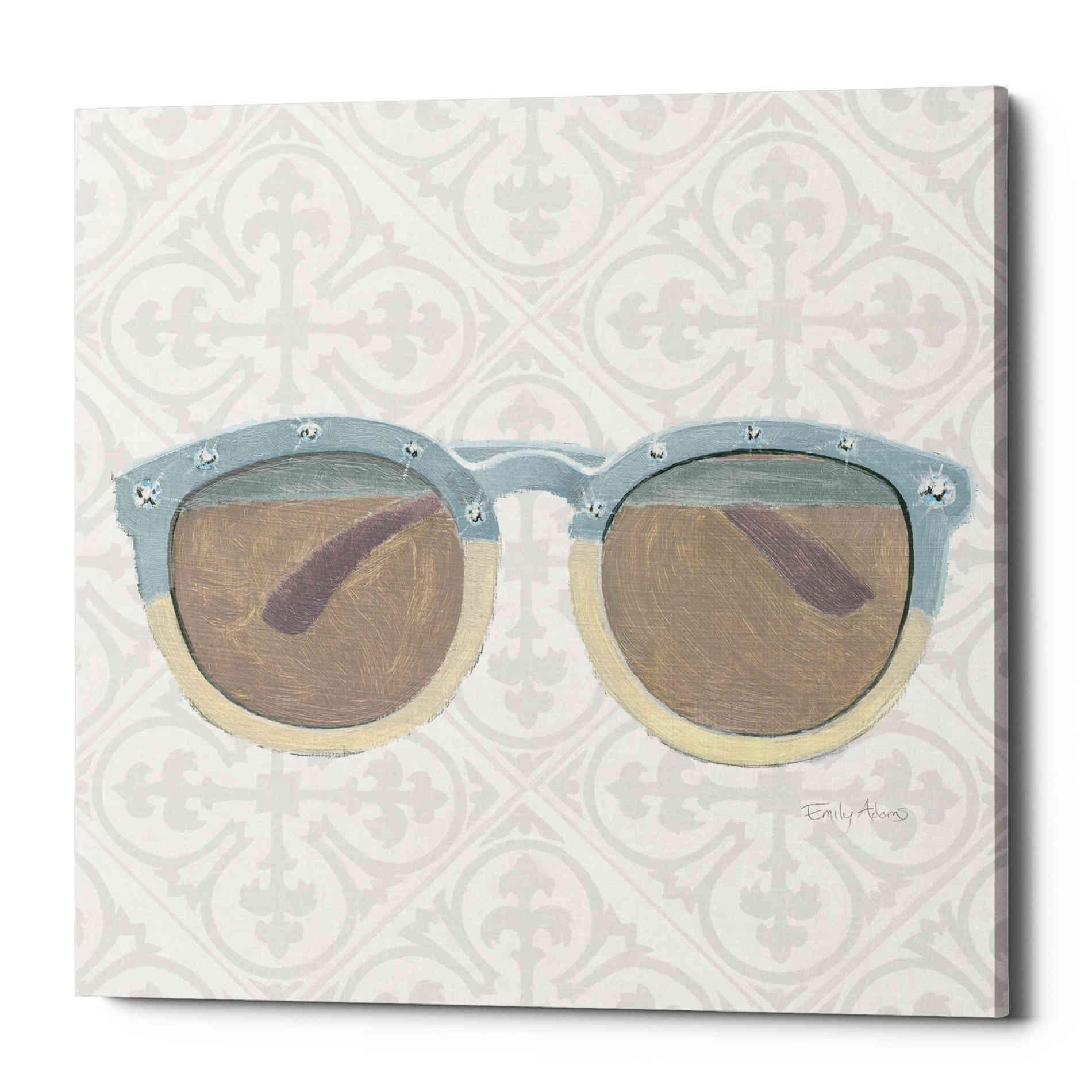 'Must Have Fashion I Gray White' by Emily Adams, Canvas Wall Art