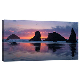 'Bandon Beach Tsunami' by Jesse Estes, Canvas Wall Art