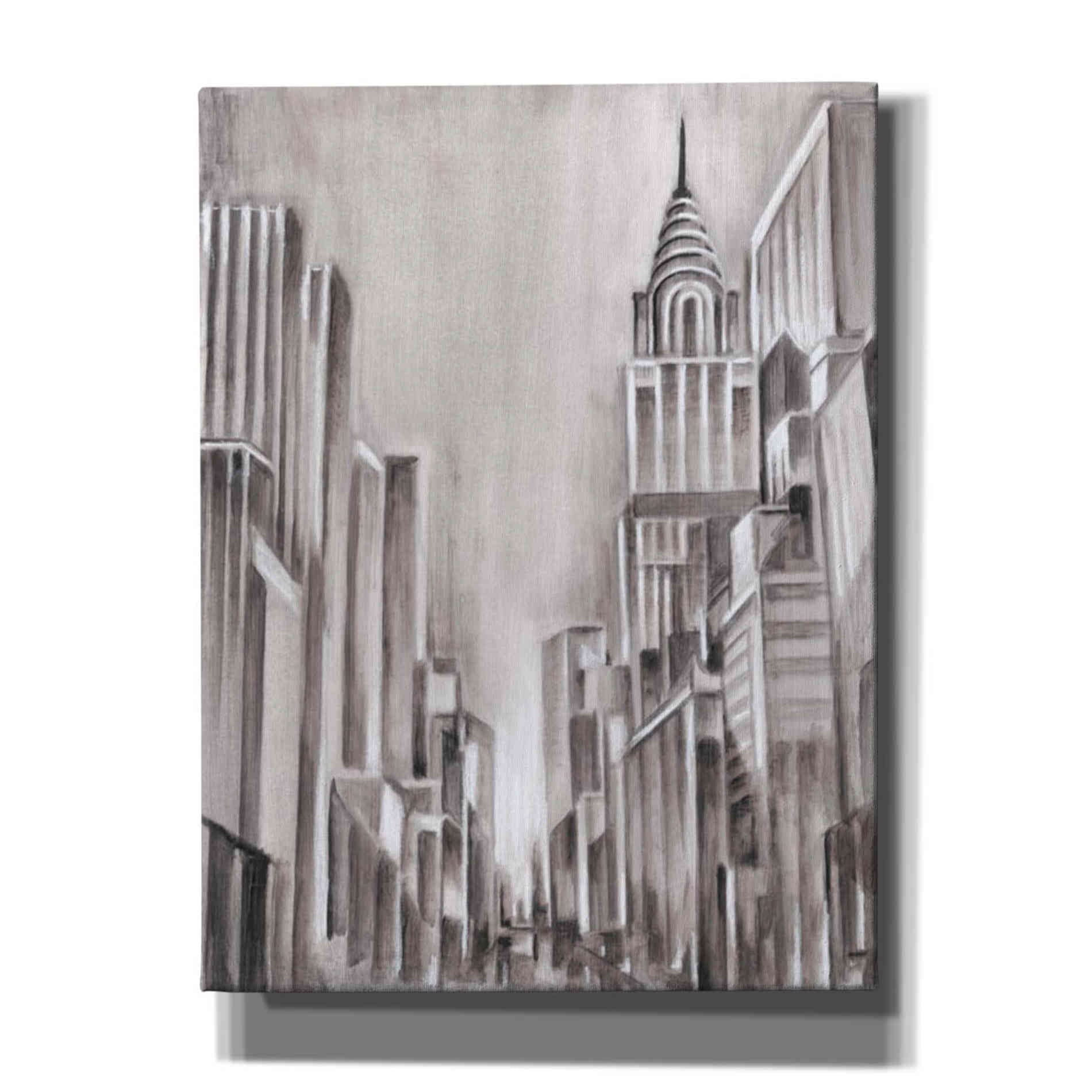 'Art Deco Cityscape I' by Ethan Harper Canvas Wall Art,Size B Portrait