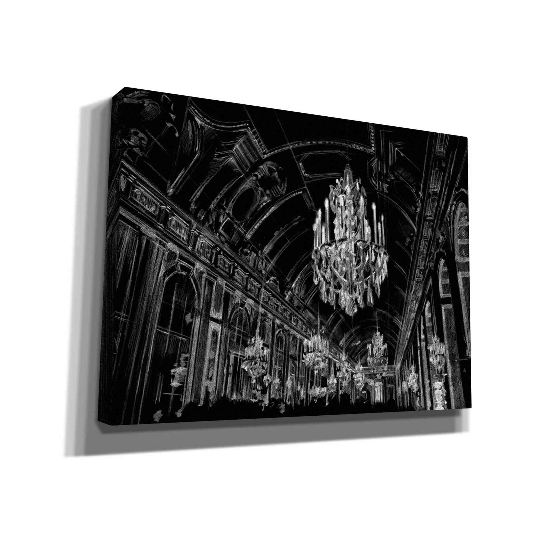 'Ballroom Sketch' by Ethan Harper Canvas Wall Art,Size B Landscape