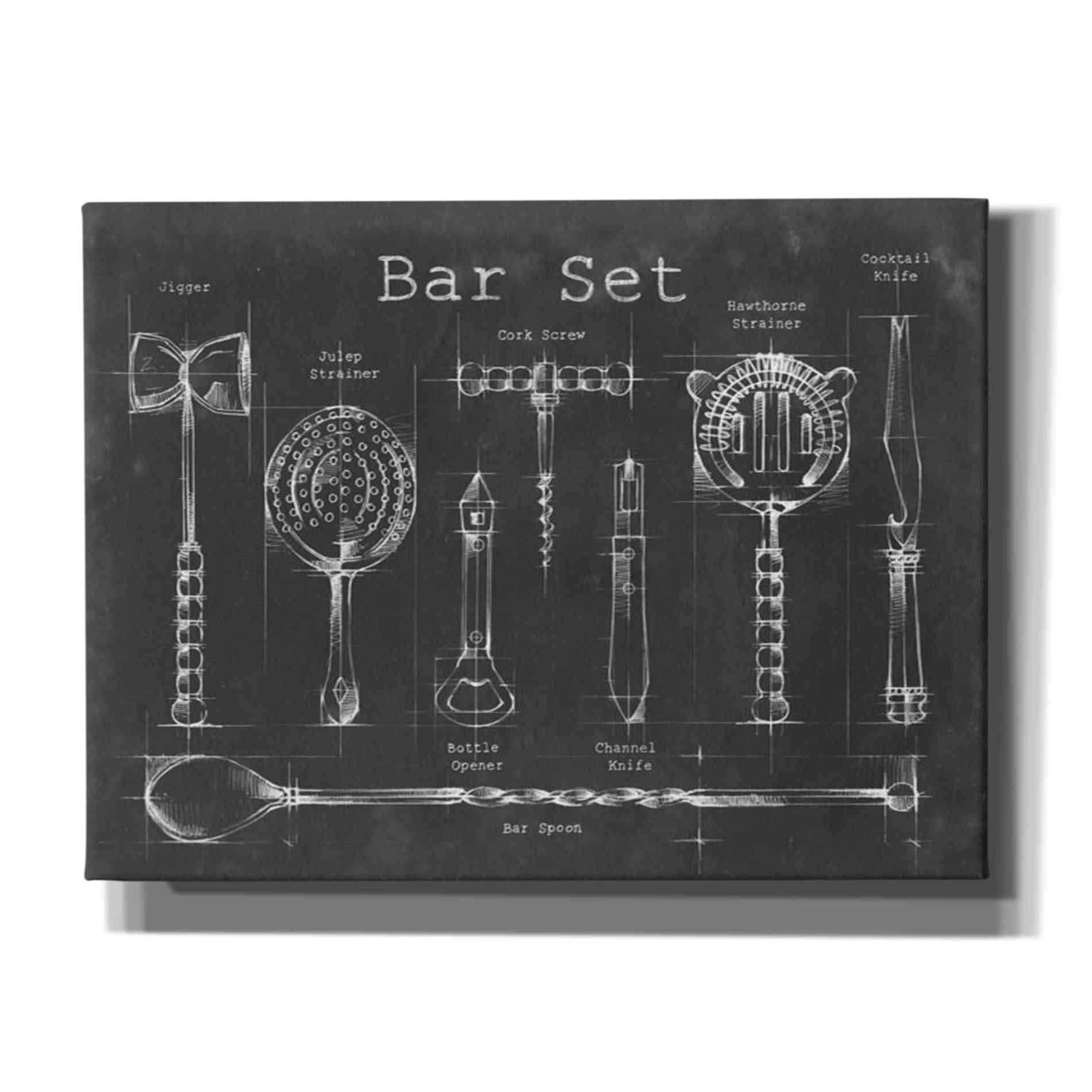 'Bar Set' by Ethan Harper Canvas Wall Art,Size B Landscape