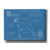 'Blueprint Boxer' by Ethan Harper Canvas Wall Art,Size B Landscape