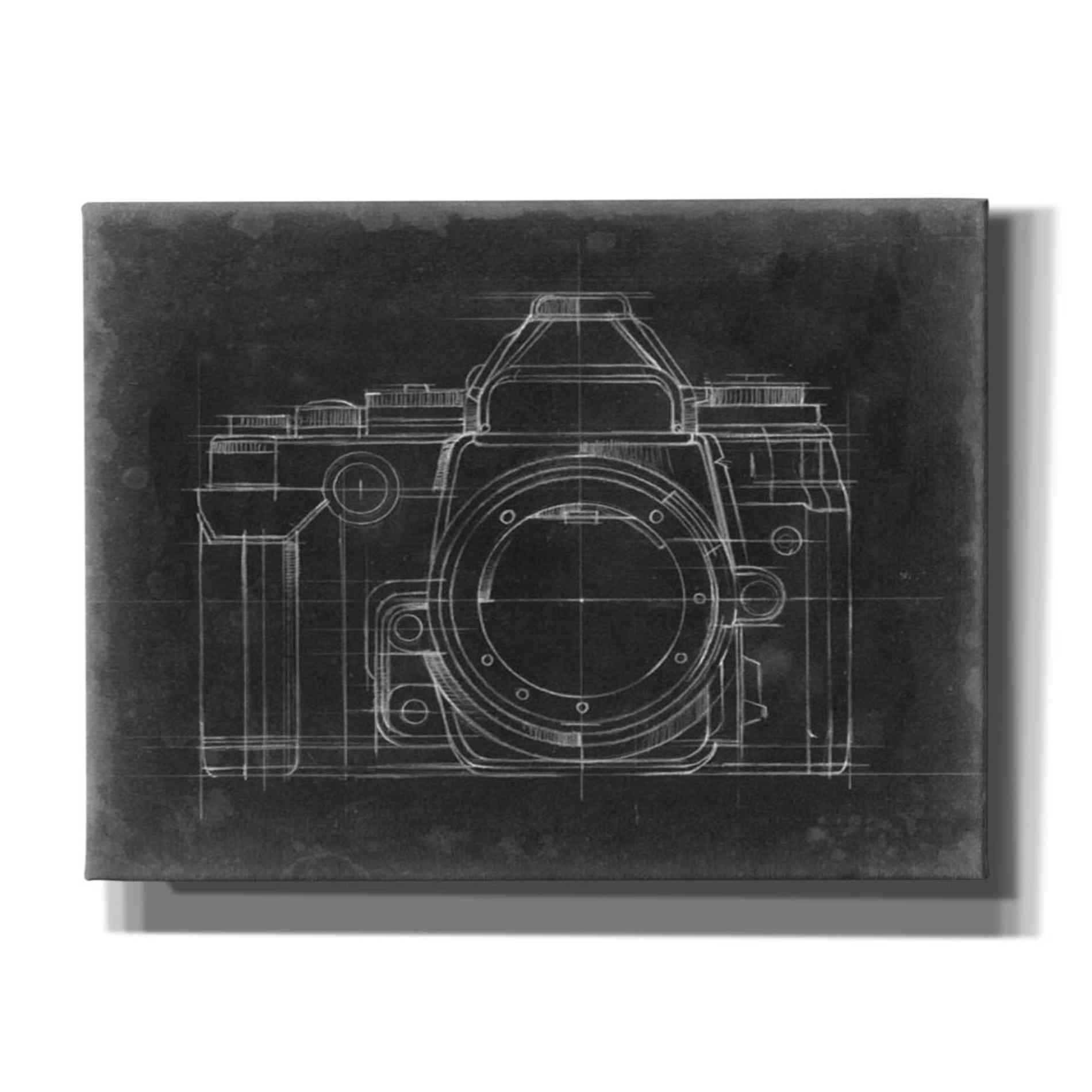 'Camera Blueprints IV' by Ethan Harper Canvas Wall Art,Size C Landscape