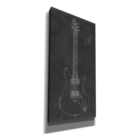 Image of 'Electric Guitar Blueprint II' by Ethan Harper Canvas Wall Art,Size 2 Portrait
