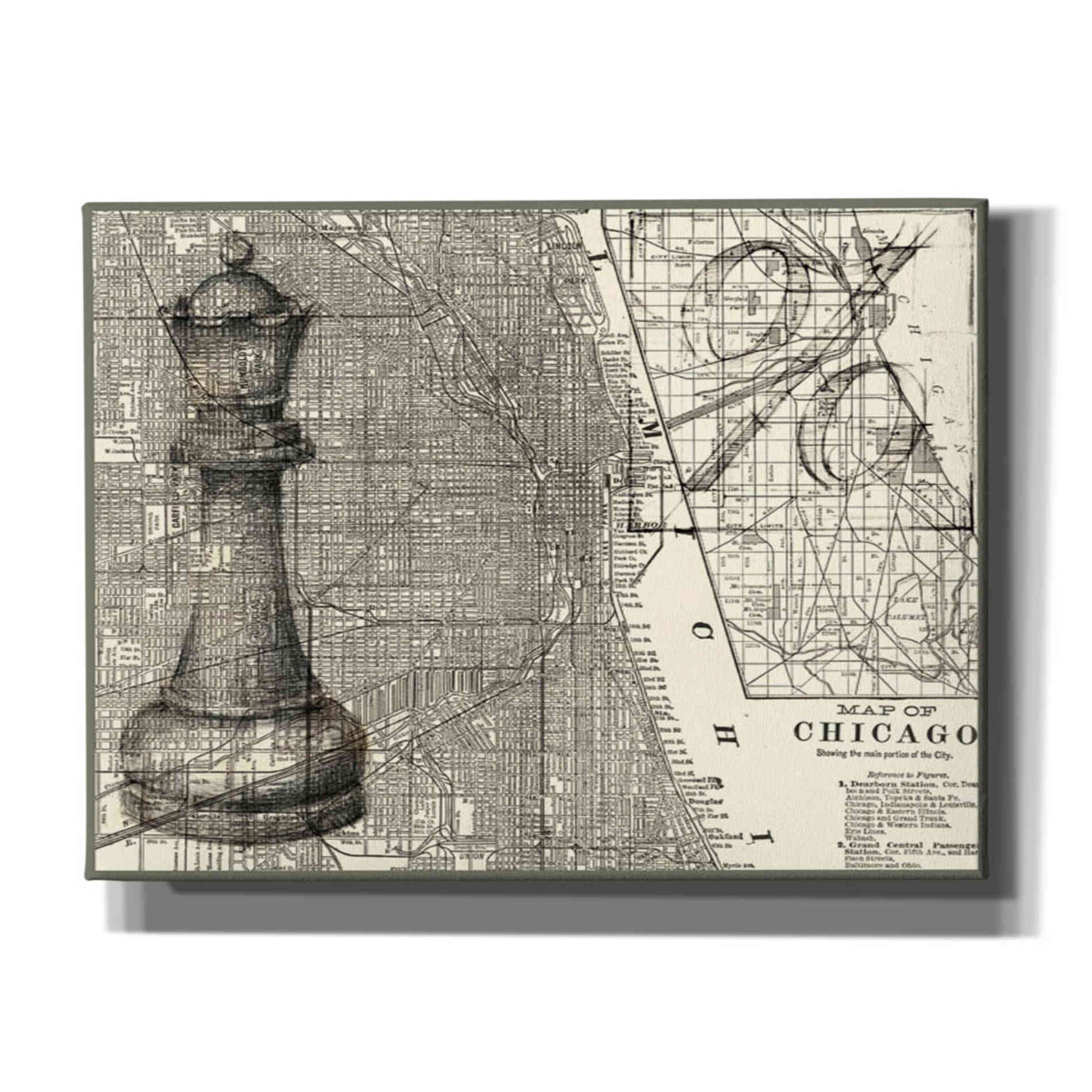 'Office Sketches Collection E' by Ethan Harper Canvas Wall Art,Size B Landscape