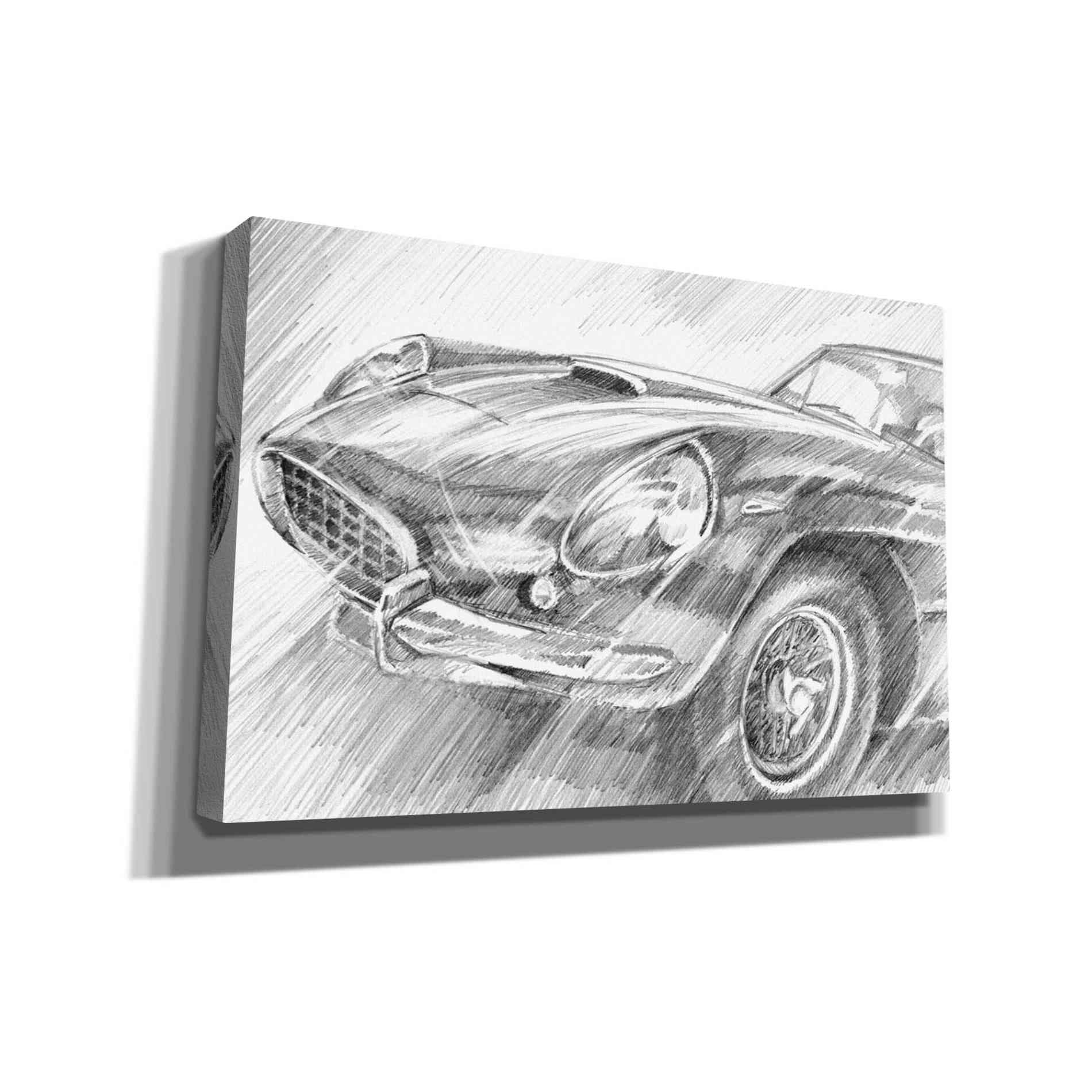 'Sports Car Study II' by Ethan Harper Canvas Wall Art,Size A Landscape