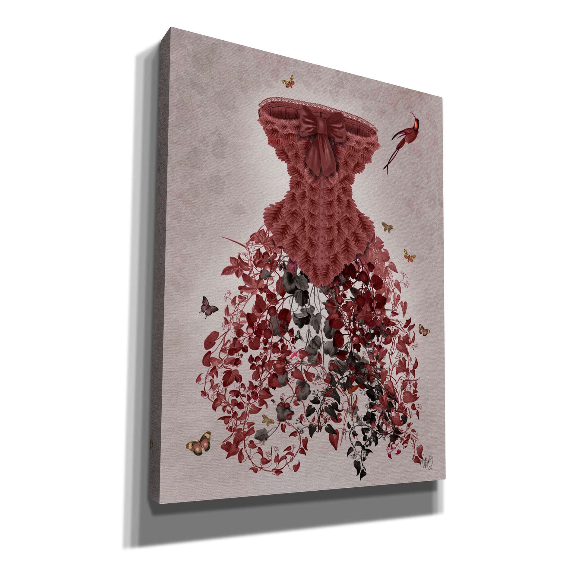 'Woodland Corset,' by Fab Funky, Giclee Canvas Wall Art