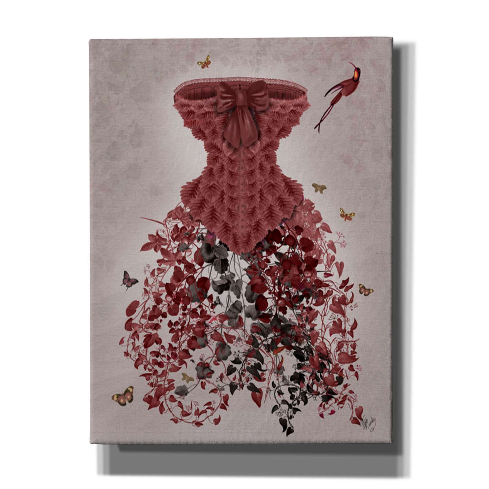 'Woodland Corset,' by Fab Funky, Giclee Canvas Wall Art