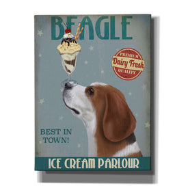 'Beagle Ice Cream,' by Fab Funky, Giclee Canvas Wall Art