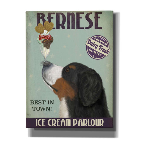 Image of 'Bernese Ice Cream,' by Fab Funky, Giclee Canvas Wall Art