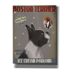 'Boston Terrier Ice Cream,' by Fab Funky, Giclee Canvas Wall Art