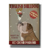 'English Bulldog Ice Cream,' by Fab Funky, Giclee Canvas Wall Art