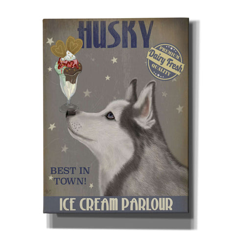 Image of 'Husky Ice Cream,' by Fab Funky, Giclee Canvas Wall Art