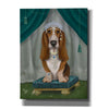 'Basset Hound and Tiara' by Fab Funky, Giclee Canvas Wall Art