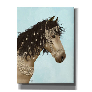 'Horse Buckskin with Jewelled Bridle' by Fab Funky, Giclee Canvas Wall Art