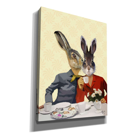 Image of 'Ladies Gossiping' by Fab Funky, Giclee Canvas Wall Art