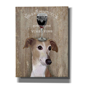 'Dog Au Vin Greyhound' by Fab Funky, Giclee Canvas Wall Art