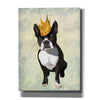 'Boston Terrier and Crown' by Fab Funky, Canvas Wall Art