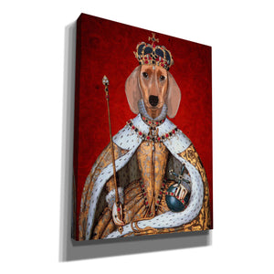 'Dachshund Queen' by Fab Funky, Giclee Canvas Wall Art