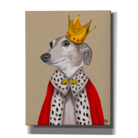 Image of 'Greyhound Queen' by Fab Funky, Giclee Canvas Wall Art