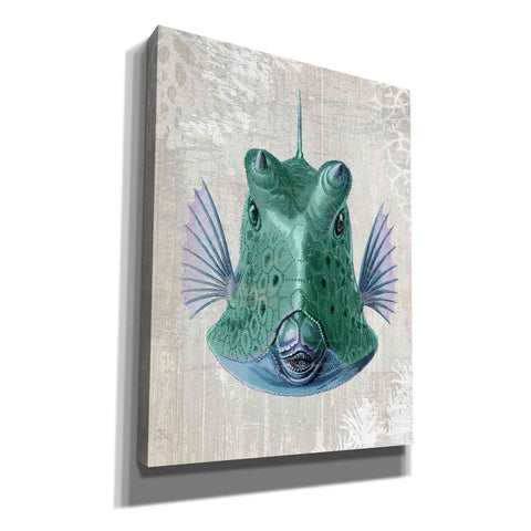 Image of 'Cowfish' by Fab Funky Giclee Canvas Wall Art