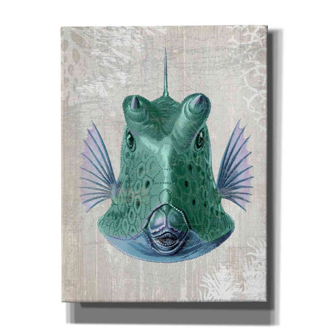 Image of 'Cowfish' by Fab Funky Giclee Canvas Wall Art