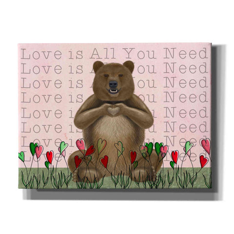 Image of 'Love is in the Air Collection A' by Fab Funky Giclee Canvas Wall Art