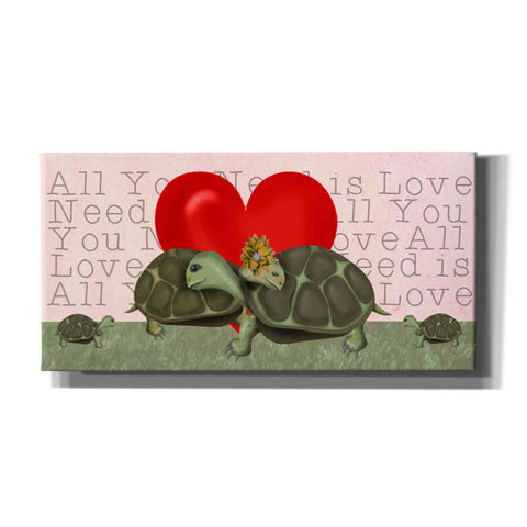 Image of 'Love is in the Air Collection H' by Fab Funky Giclee Canvas Wall Art