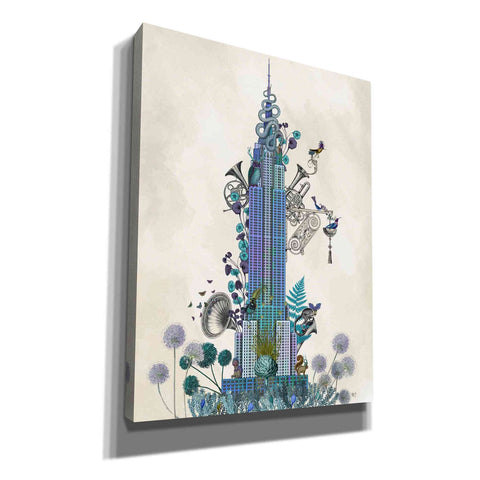 Image of 'New York Empire State Building, Menagerie' by Fab Funky Giclee Canvas Wall Art