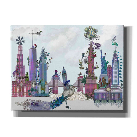 Image of 'New York City, Menagerie' by Fab Funky Canvas Wall Art
