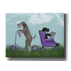 'Schnauzer Scooter' by Fab Funky Giclee Canvas Wall Art