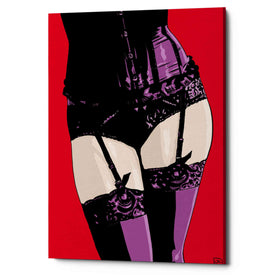 'Purple Corset' by Giuseppe Cristiano, Canvas Wall Art