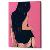 'Brunette in Black' by Giuseppe Cristiano, Canvas Wall Art