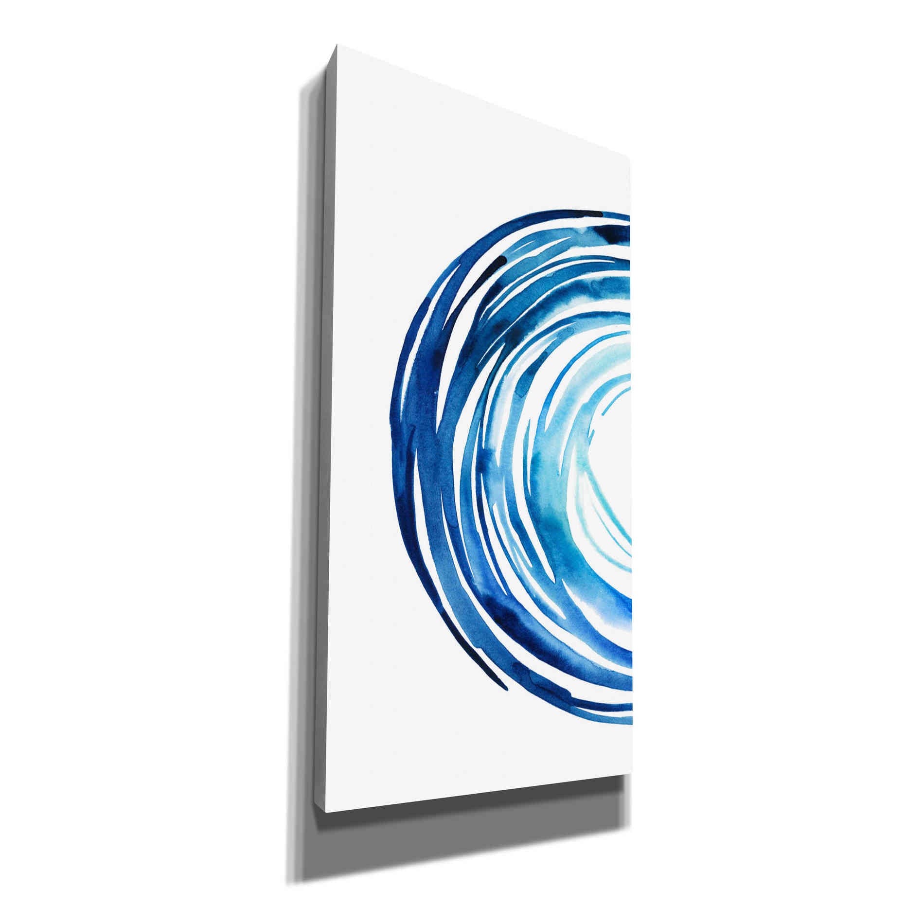 'Blue Vortex I' by Grace Popp Canvas Wall Art