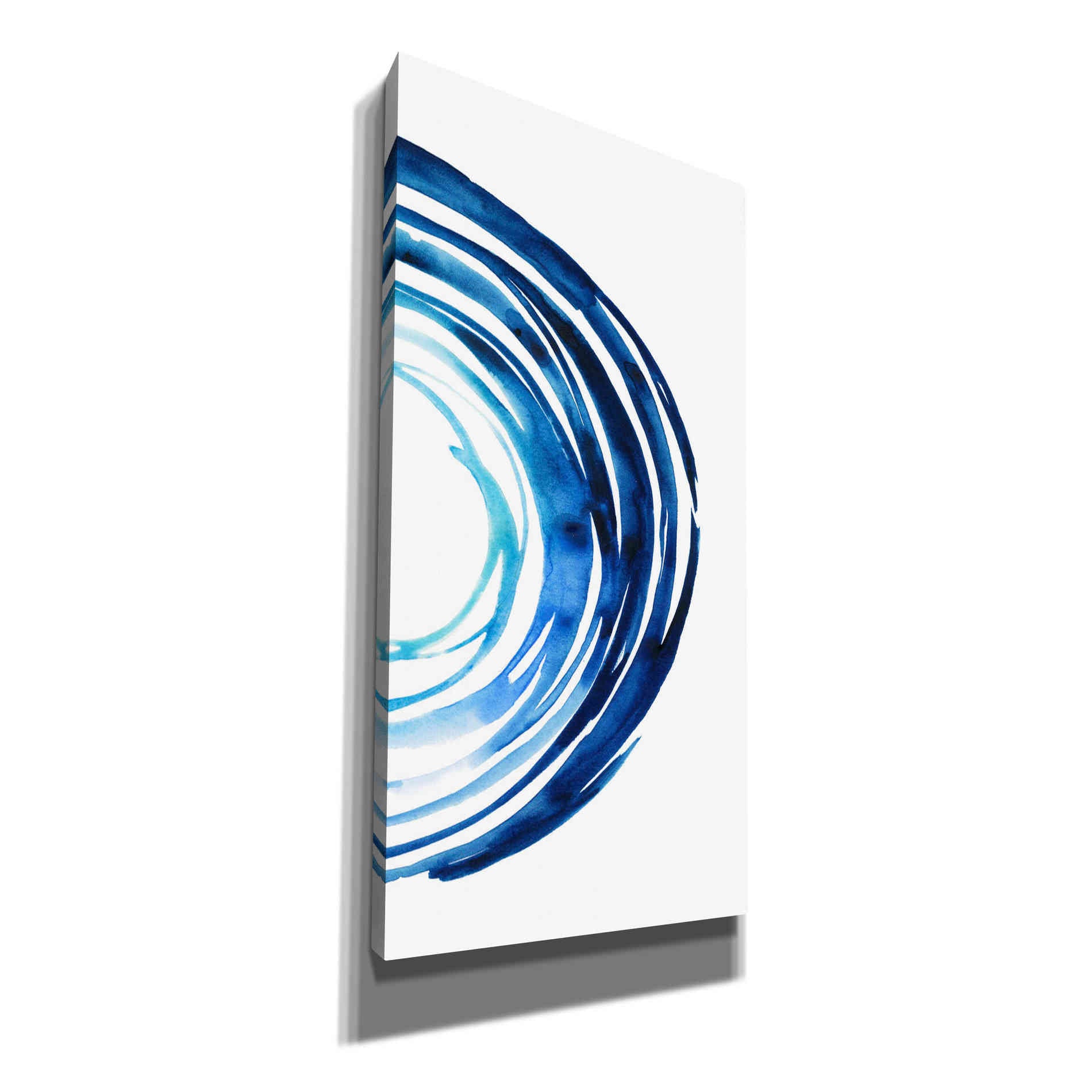 'Blue Vortex II' by Grace Popp Canvas Wall Art