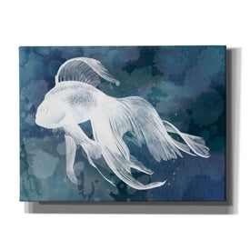 'Indigo Fish I' by Grace Popp Canvas Wall Art