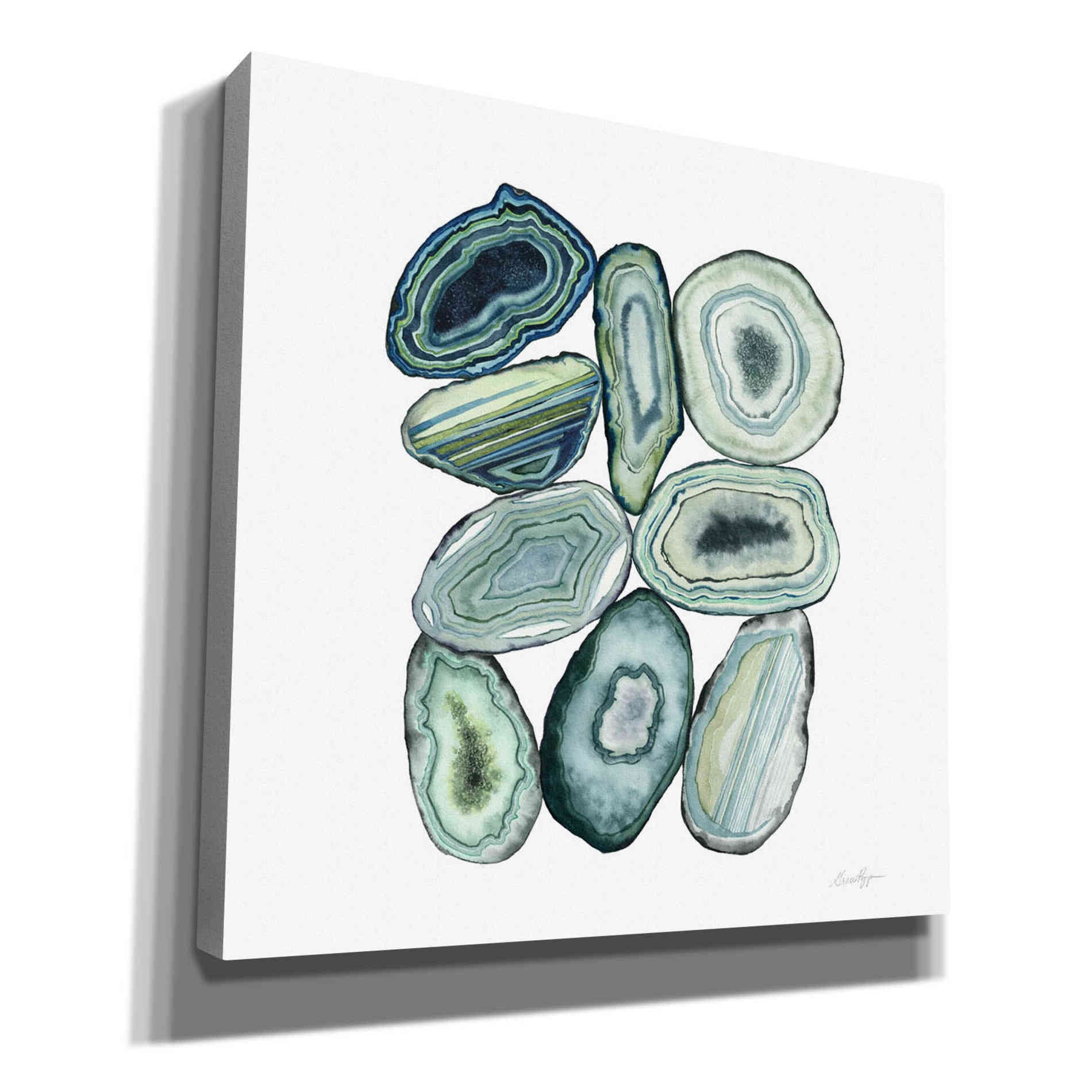 'Stacked Agate II' by Grace Popp Canvas Wall Art