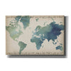 'Watercolor World Map' by Grace Popp Canvas Wall Art