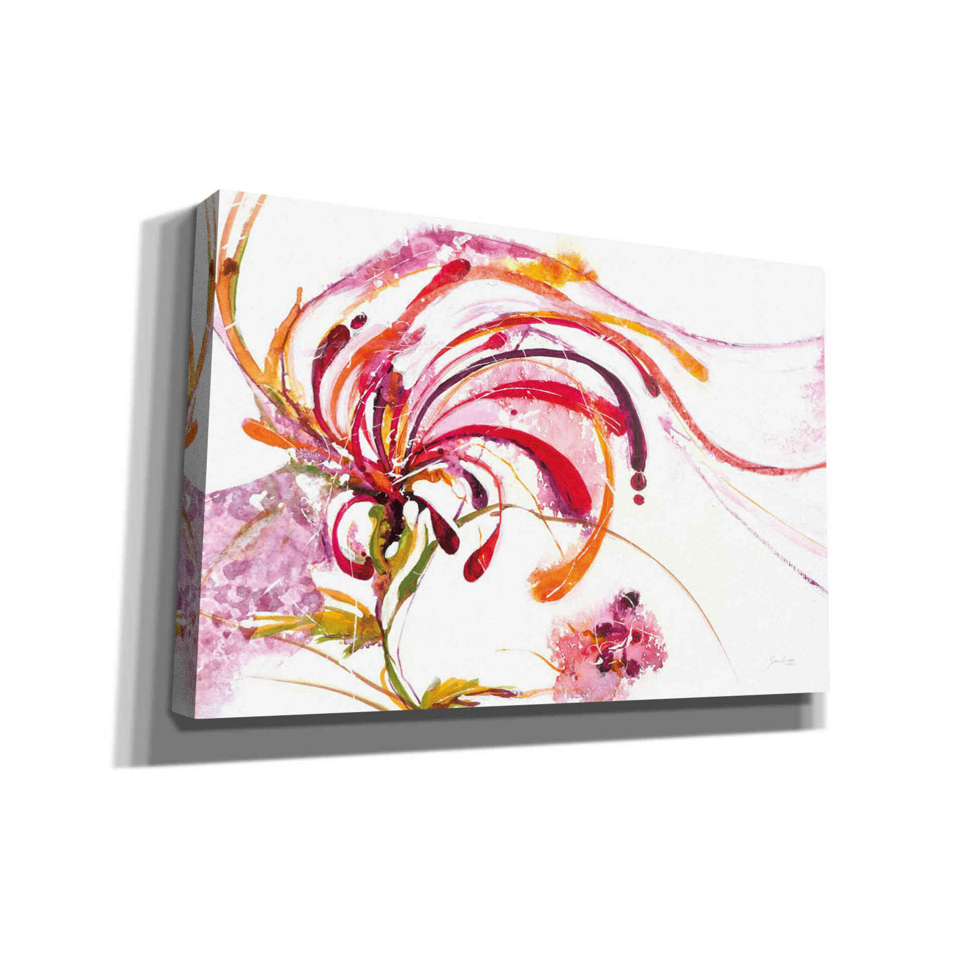 'Moving and Shaking Bright on White Crop' by Jan Griggs, Giclee Canvas Wall Art