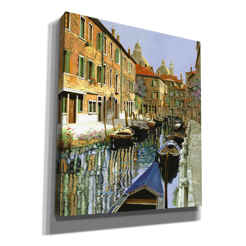 Image of 'La Barche Sul Canale' by Guido Borelli, Giclee Canvas Wall Art