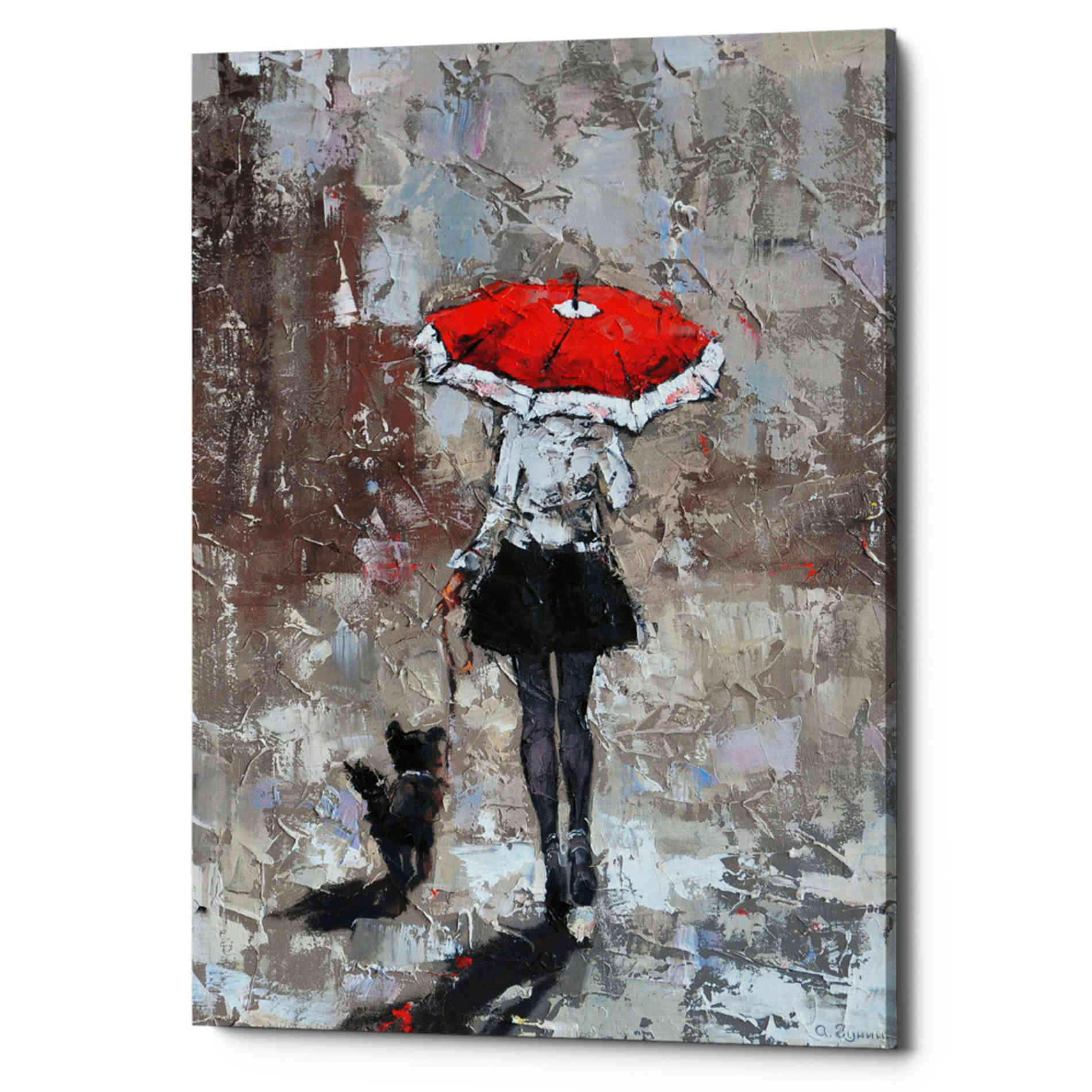 'An Urban Autumn' by Alexander Gunin, Canvas Wall Art,Size A Portrait
