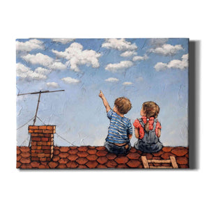 'Counting Clouds' by Alexander Gunin, Canvas Wall Art,Size C Landscape
