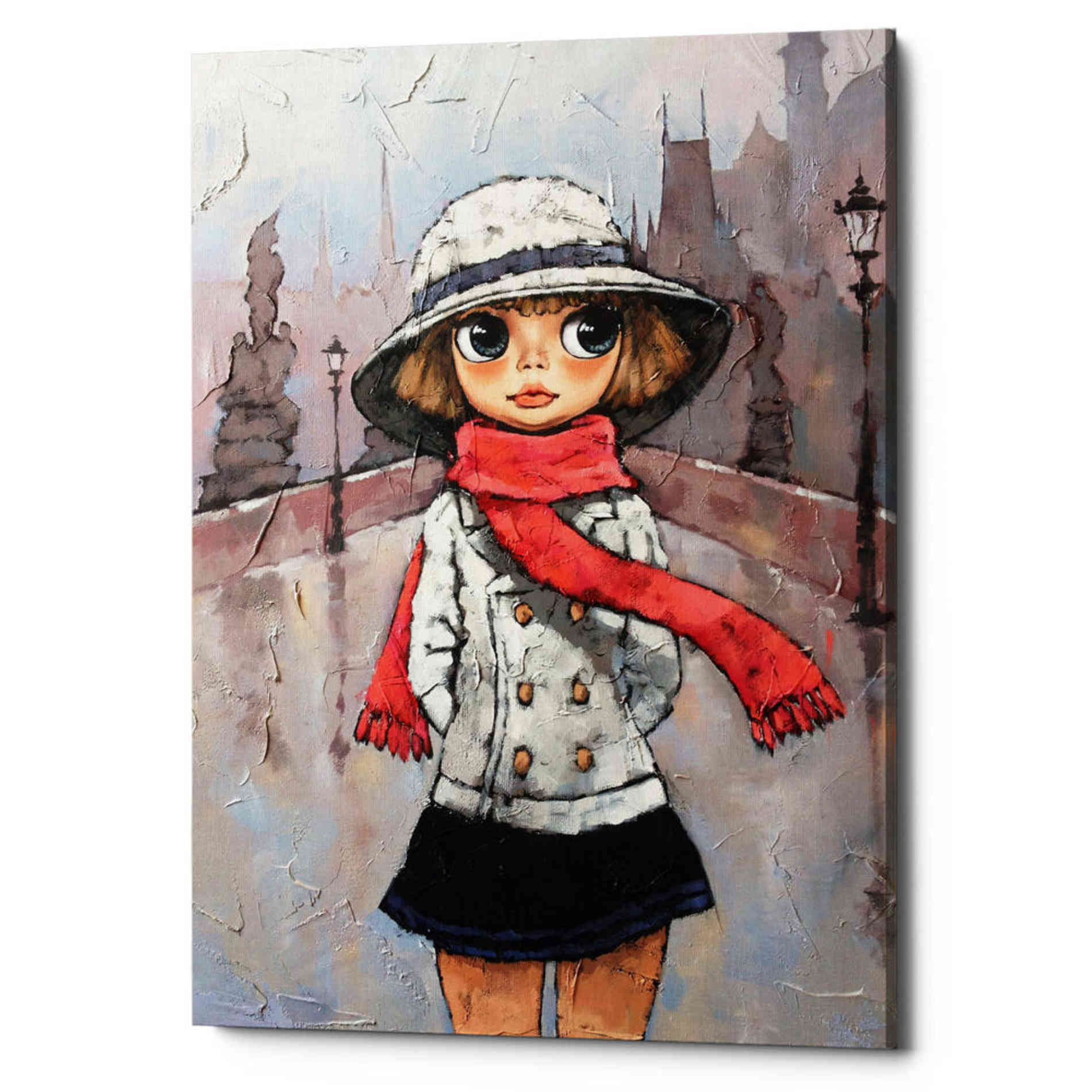 'Prague Holidays' by Alexander Gunin, Canvas Wall Art,Size B Portrait