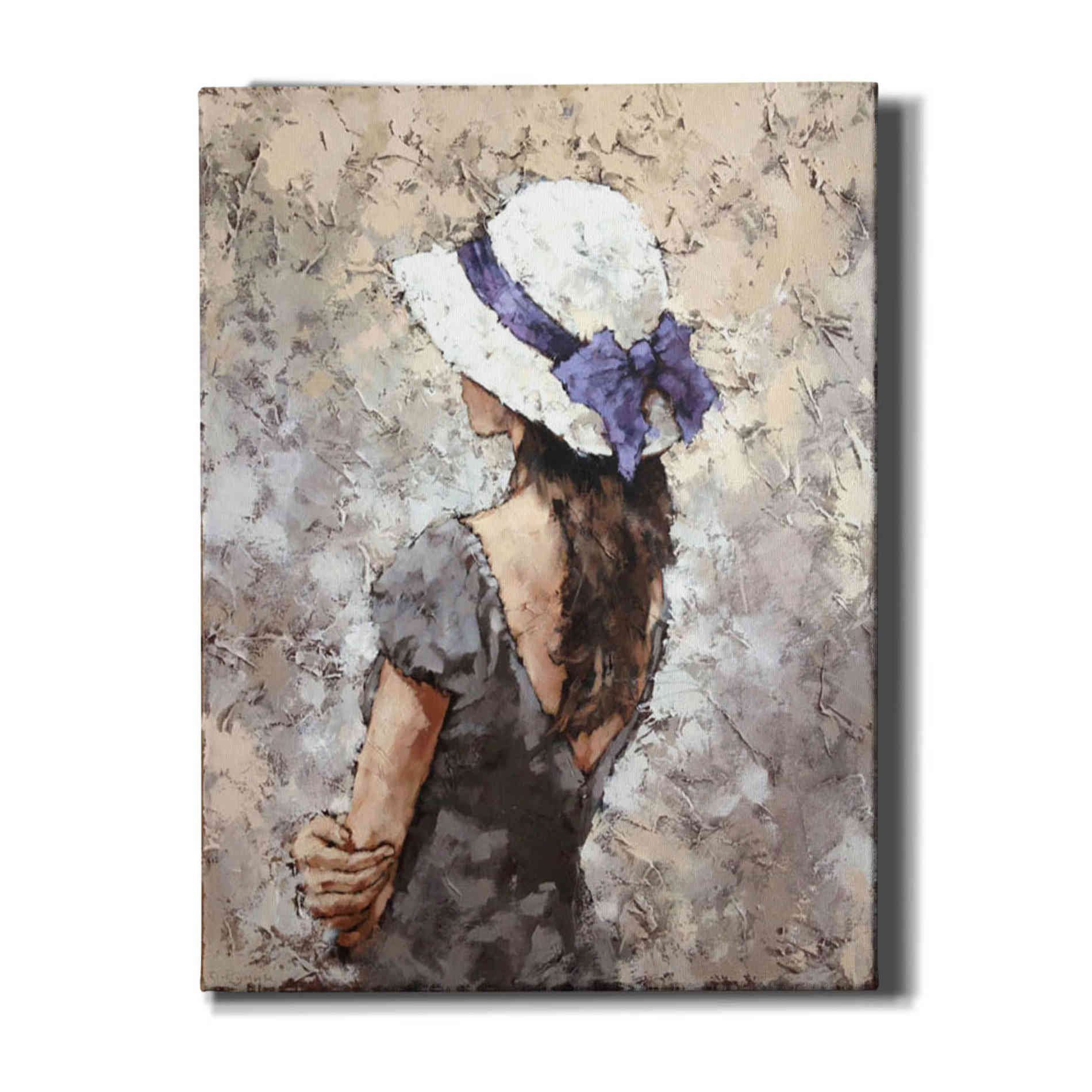 'Sun Hat' by Alexander Gunin, Canvas Wall Art,Size C Portrait