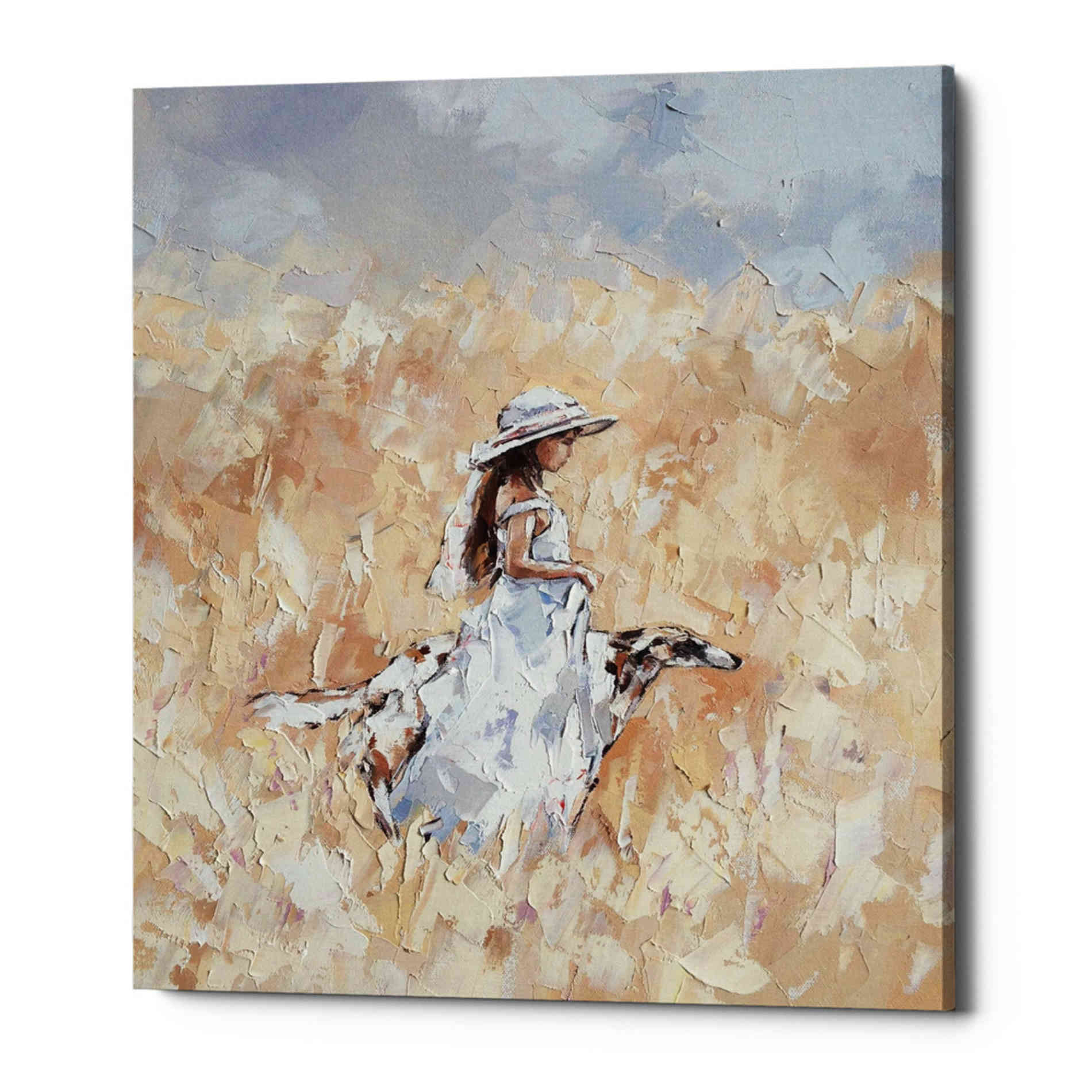 'The Walk' by Alexander Gunin, Canvas Wall Art,Size C Portrait