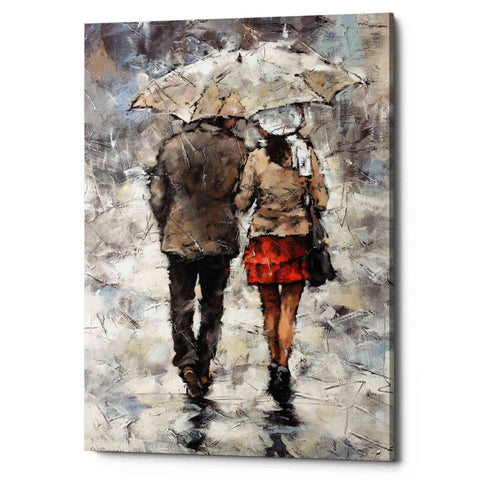 Image of 'Under The Umbrella' by Alexander Gunin, Canvas Wall Art,Size A Portrait
